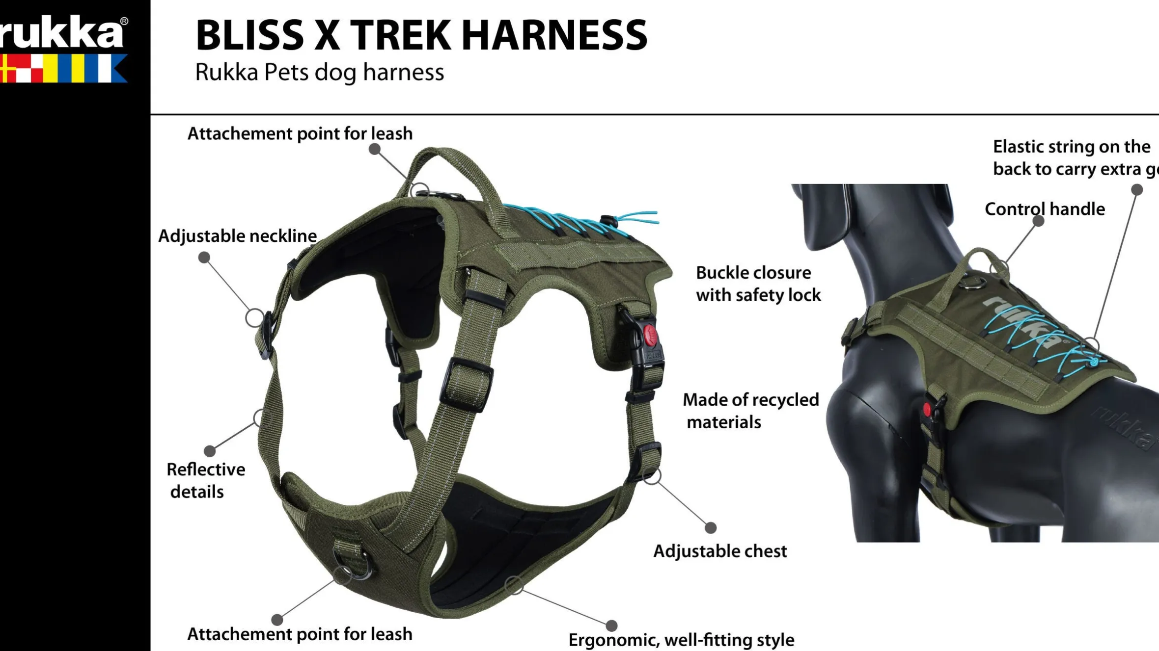 Rukka Pets Bliss x trek Harness