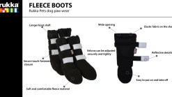 Rukka Pets Fleece boots 4pcs