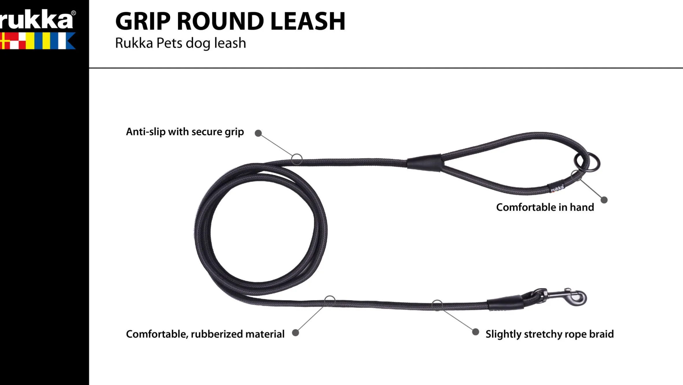 Rukka Pets Grip round leash