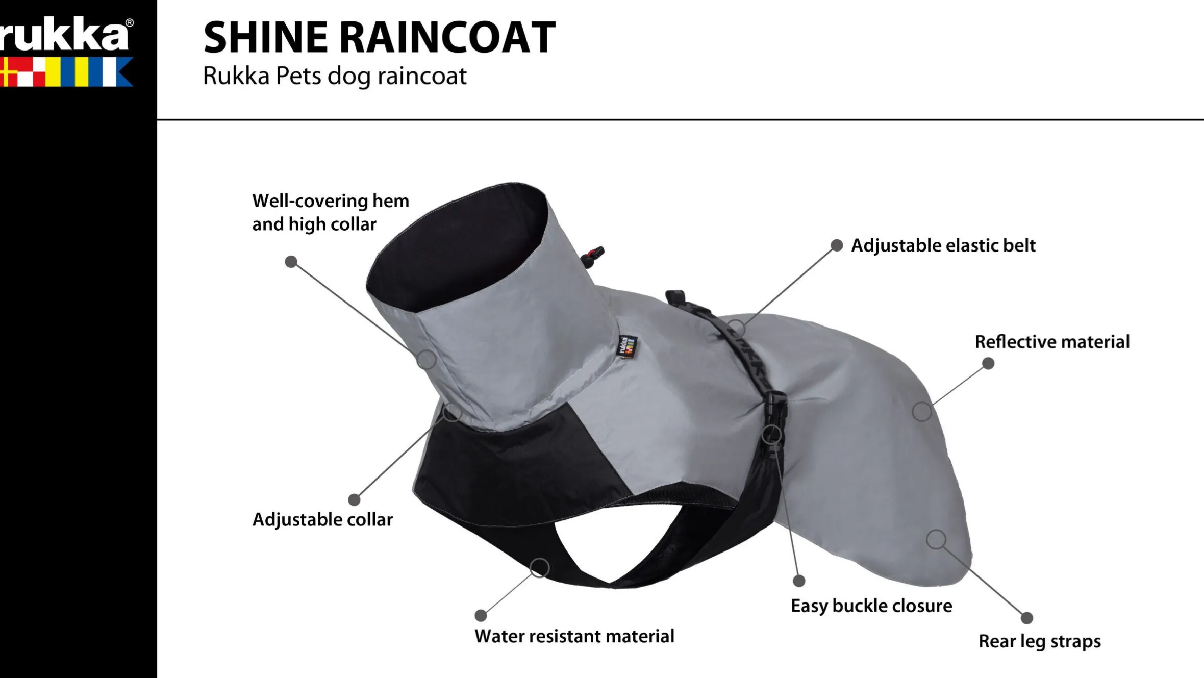 Rukka Pets Shine raincoat