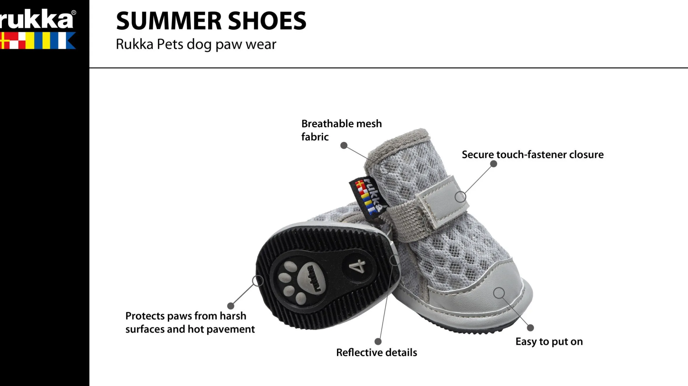 Rukka Pets Summer Shoes 2pcs